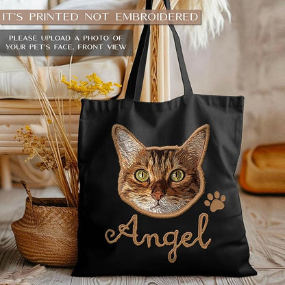 Personalized Canvas Pet Tote Bag - Image 3