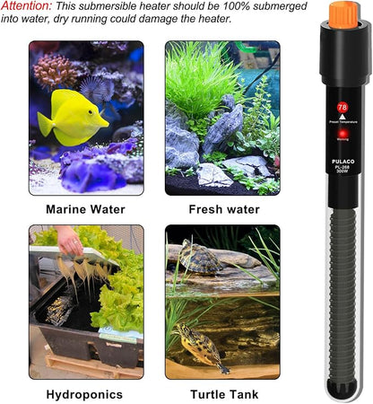 PULACO 300Watt Aquarium Heater for 50-70 Gallon Fish Tank, Adjustable - Image 4