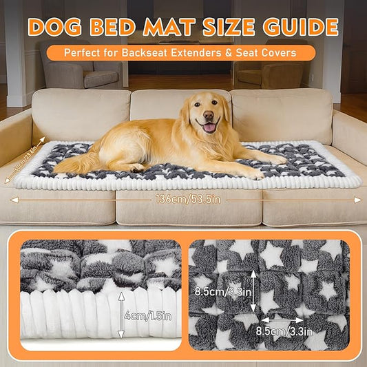 Car Back Seat Mat for Dog 53"x24" Dog Bed for Car Scratch Proof Non Slip Thick - Image 2