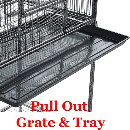 54" Large Wrought Iron Breeding Flight Canary Parakeet Cockatiel Lovebird Finch - Image 6