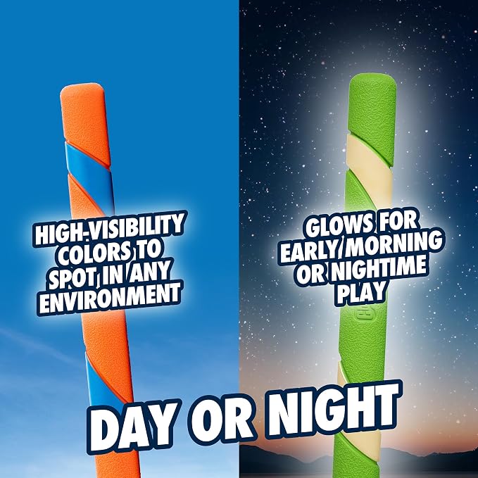 Chuckit! Interactive Dog Toy Ultra Fetch Stick Day & Night Bundle, 12 Inches - Image 4