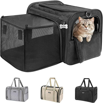 MIDOG Cat Carrier Soft for Small to Medium-Sized Cats, TSA Airline Approved by MIDOG