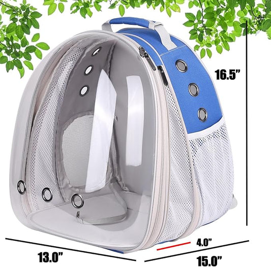 Front Expandable Cat Backpack Carrier, Fit up to 20 lbs, Space Capsule - Image 2