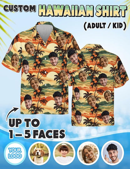 Custom Hawaiian Shirt with Face Photo Picture - Image 4