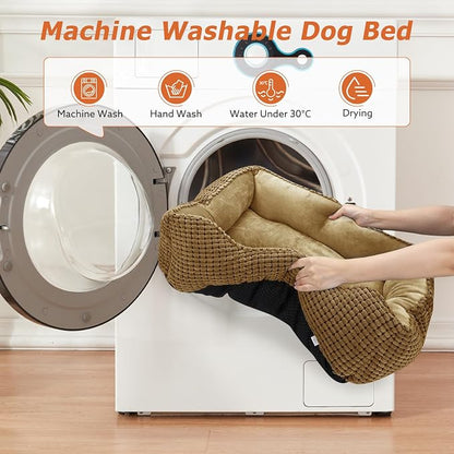 MIXJOY Dog Beds for Medium Dogs Washable, Rectangle Pet Bed Medium Size Dog - Image 7