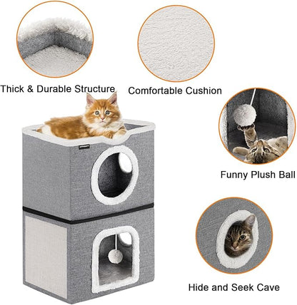 URPOWER 2 Story Cat Bed, Large Cat House - Image 4