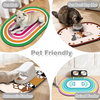 Dog Food Mat 20''x12'', Small Pet Feeding Mat, Non-Slip Rubber Pet Food Mat - Image 6