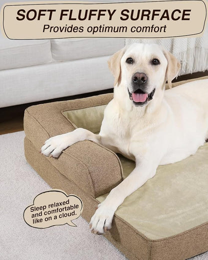 KSIIA Washable Dog Bed XL Senior Dog, Orthopedic Warm Soft Pet Sofa Waterproof - Image 6