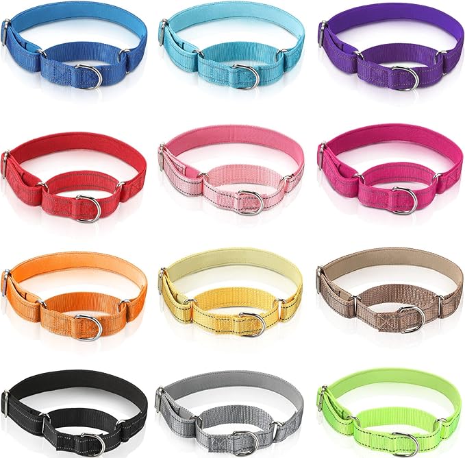 Cunno 12 Pcs Martingale Collar for Medium Dogs Reflective Dog Collar by Cunno