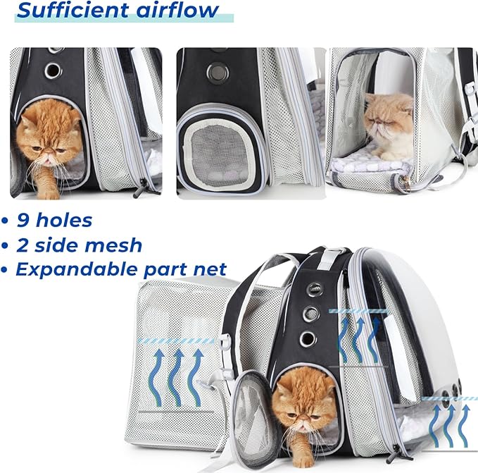 Lollimeow Expandable Cat Backpack Carrier - Image 5