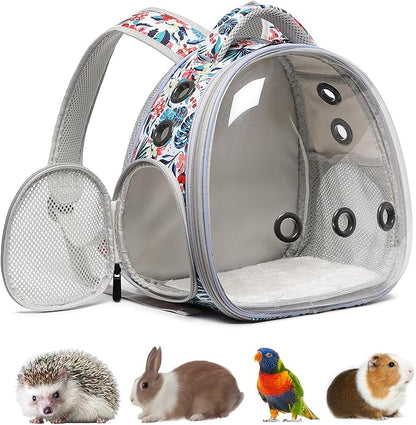 Portable Travel pet Backpack Carrier Hamster Bag Guinea Pig Bird Small Dog cat by ioviewforpet