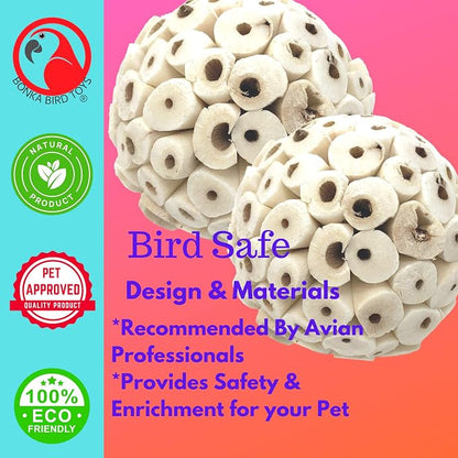 Bonka Bird Toys 2363 Pk2 Large Sola Atta Ball Bird Toys - Image 4