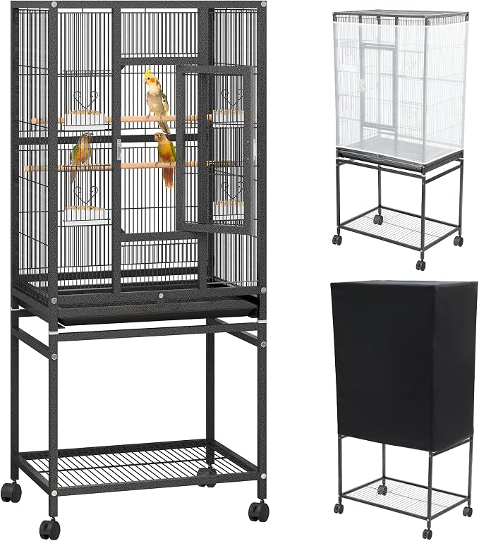 YITAHOME 53 inches Birdcage Cover and Bird Cage Seed Catcher, Bird Cages by YITAHOME