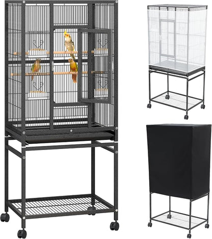YITAHOME 53 inches Birdcage Cover and Bird Cage Seed Catcher, Bird Cages by YITAHOME