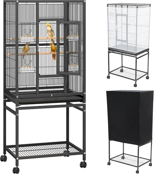 YITAHOME 53 inches Birdcage Cover and Bird Cage Seed Catcher, Bird Cages by YITAHOME