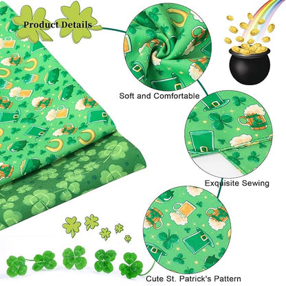 ARING PET St Patrick's Dog Bandana 2 Pack-Green Clovers Dog Bandanas, - Image 2