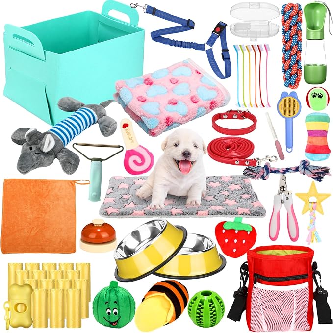 Abbylike 50 Pcs Puppy Supplies Starter Kit by Abbylike
