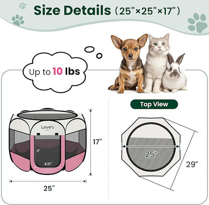 Love's cabin Pet Puppy Dog Playpen, Small Dog Tent Crates Cage Indoor/Outdoor - Image 3