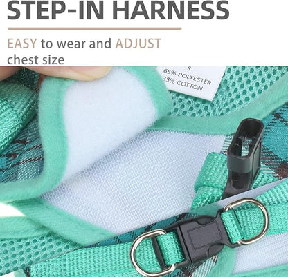 PUPTECK Adjustable Dog Harness Collar and Leash Set Step in No Pull Pet Harness - Image 3