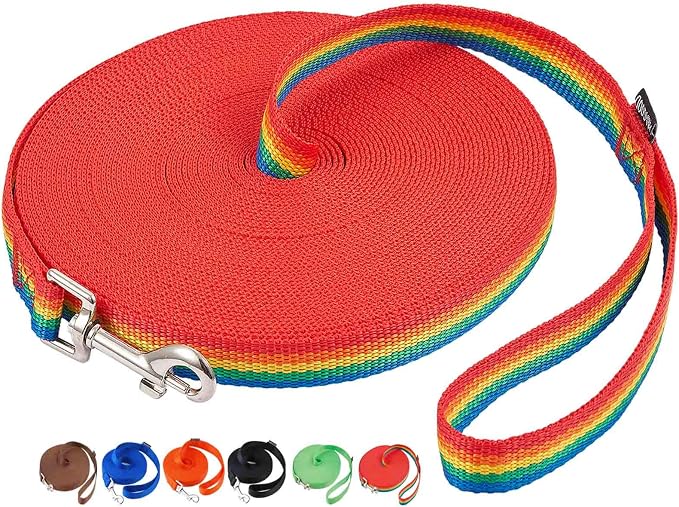 AmaGood Dog/Puppy Obedience Recall Training Agility Lead-15 ft 20 ft 30 ft 50 by DOGLEASH