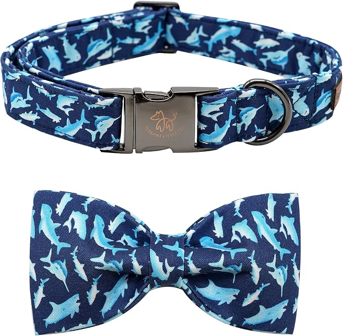 Elegant Little Tail Bowtie Dog Collar by Elegantlittletail