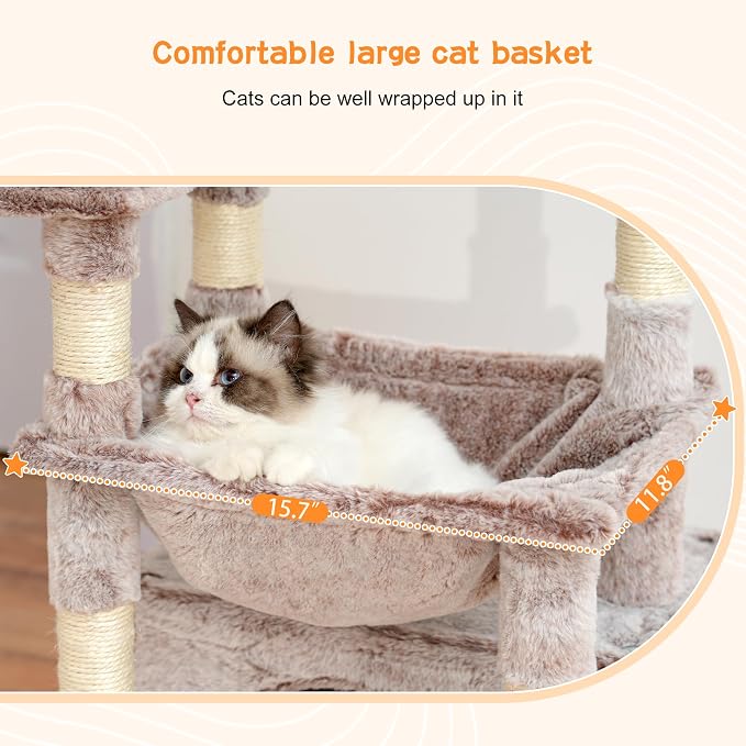 Heybly Cat Tree, Kitten Tower - Image 4