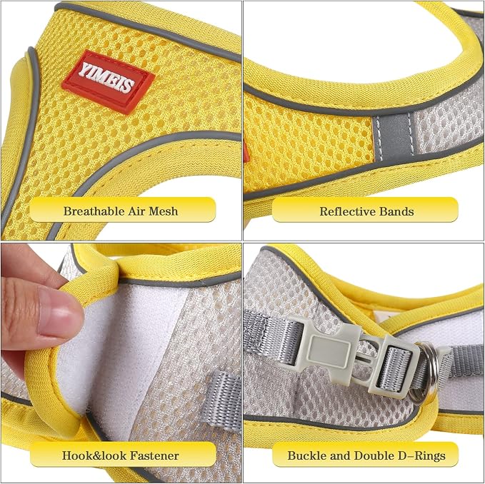 YIMEIS Dog Harness and Leash Set, No Pull Soft Mesh Pet Harness, Reflective - Image 3