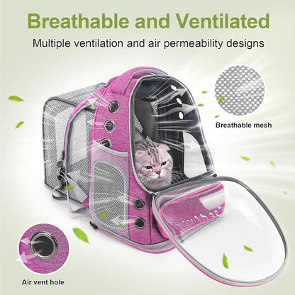 Expandable Cat Backpack, Cat Bubble Backpack Carrier - Image 3