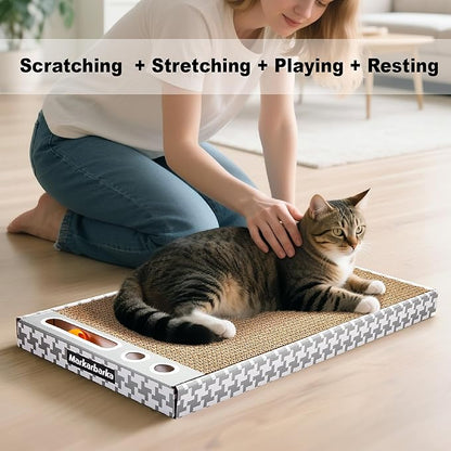 Cat Scratching Board 3 Pack – Reversible Cardboard Scratcher - Image 2