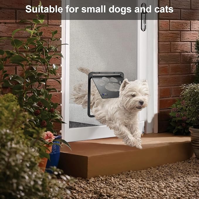 Ownpets Pet Screen Door, Inside Door 8x10x0.4 inch, Lockable Magnetic Flap - Image 8