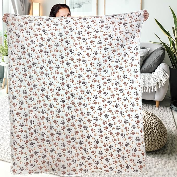 Dog Blankets for Large Dogs, Soft Fluffy Flannel Pet Blanket Mat Cover for Bed - Image 6