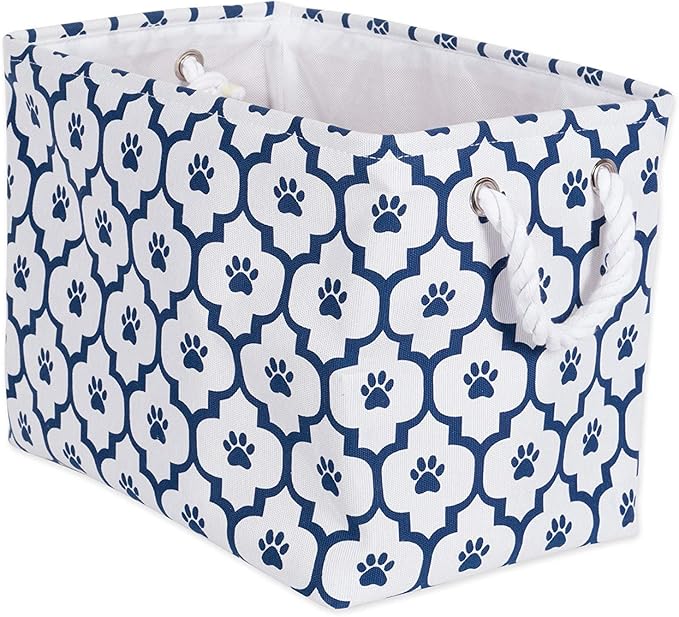 Bone Dry Pet Storage Collection Lattice Paw Print, Small Rectangle by BoneDry