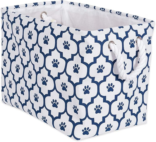 Bone Dry Pet Storage Collection Lattice Paw Print, Small Rectangle by BoneDry