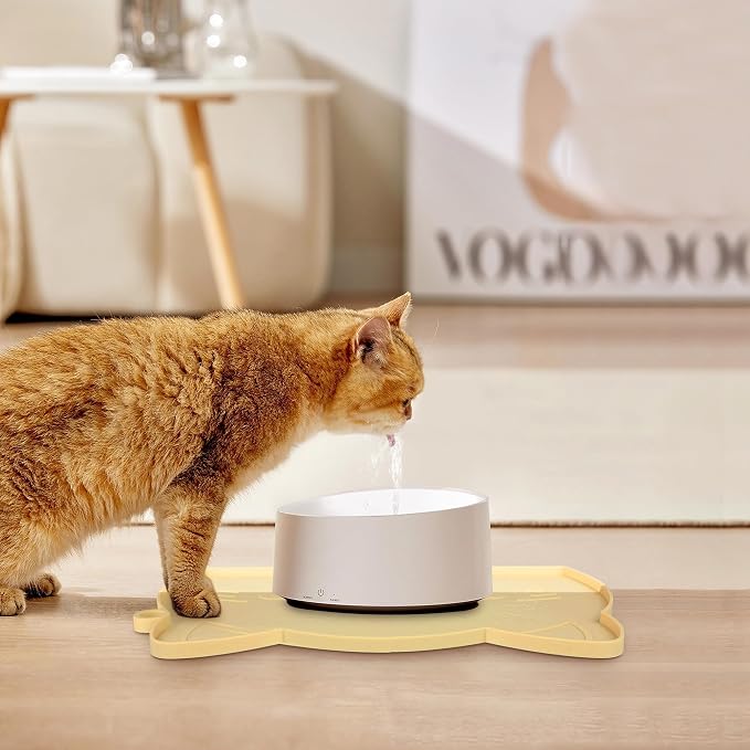 Coomazy Cat Food Mat, Thicker Dog Feeding Mat - Image 7