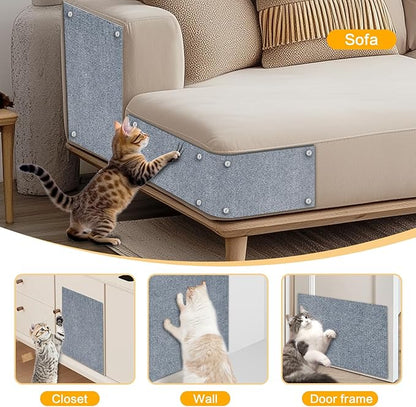 Cat Scratch Mat, 118.5"x17.4" Trimmable Self-Adhesive Cat Scratch Furniture - Image 8