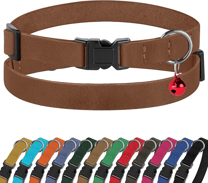 Breakaway Cat Collar Leather by BUDKAS