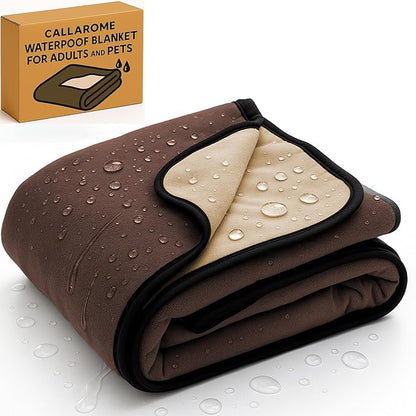 Waterproof Blanket for Bed or Couch – Soft and Leakproof Waterproof Throw by Callarome