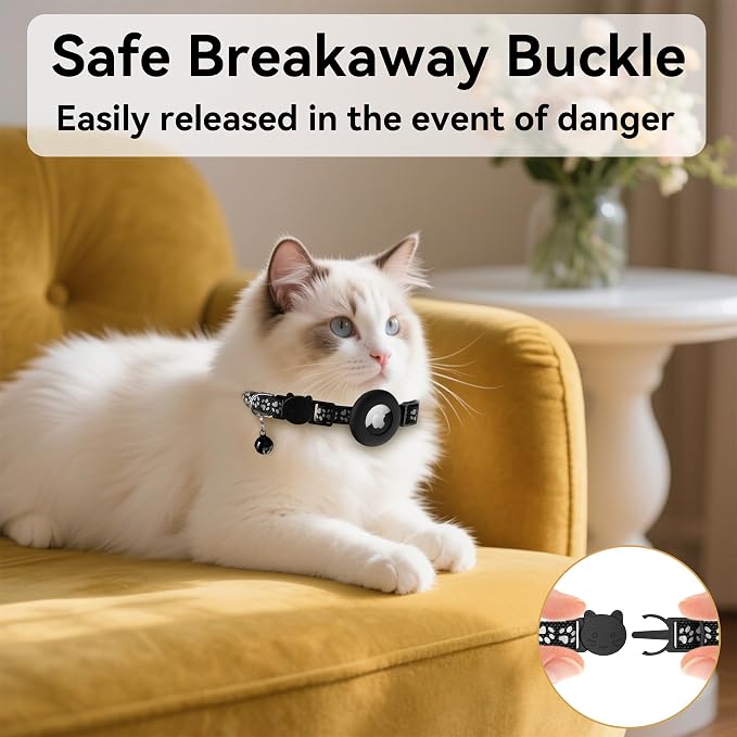 Vanjua 2 Pack Airtag Cat Collar Breakaway - Image 6