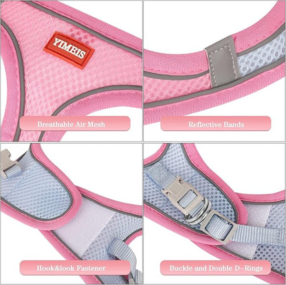 YIMEIS Dog Harness and Leash Set, No Pull Soft Mesh Pet Harness, Reflective - Image 3