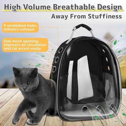 Cat Backpack Carrier Bubble Bag, Transparent Space Capsule Pet Carrier Dog - Image 3