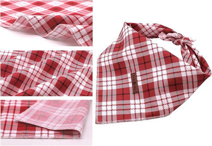 Lionet Paws Christmas Dog Bandana Washable Cotton Handkerchief Scarf Triangle - Image 2