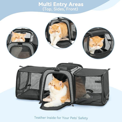 Petsfit 17" x 11" x 11" Airline-Approved Expandable Pet Carrier, 2X Square - Image 8