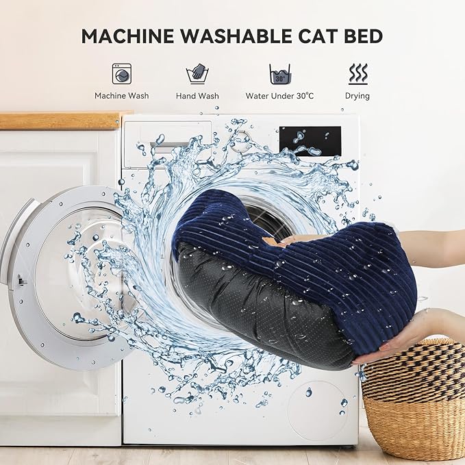 Cat Dog Bed for Pets, Rectangle Pet Bed Gift for Puppy and Kitten, Machine - Image 6