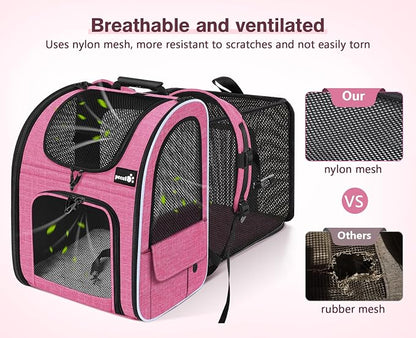 Pecute Cat Backpack Carrier Expandable, Pet Backpack - Image 3