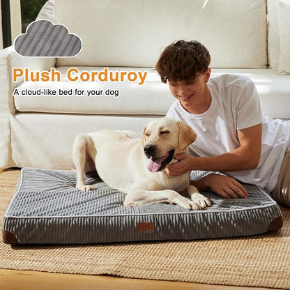 FUKUMARU Dog Bed, Thickened Corduroy Orthopedic Dog Beds - Image 2