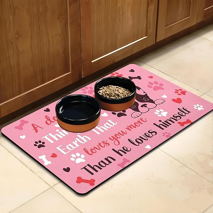 Pet Feeding Mat for Floors Waterproof Dog Mat for Food and Water Absorbent - Image 8