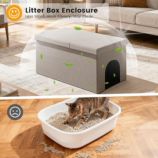 3-in-1 Cat Litter Box Enclosure - Image 2