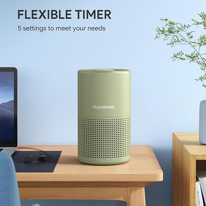 FULMINARE Air Purifiers for Home Bedroom H13 HEPA Air Purifier, 3 Speeds - Image 4