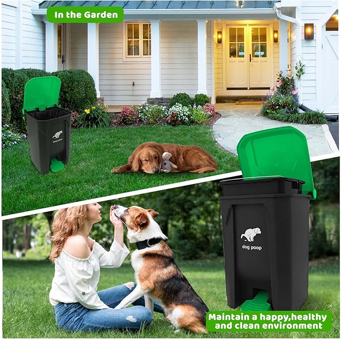 Dog Poop Trash Can Outside, 20L/5Gallon Dog Waste Trash Can - Image 5