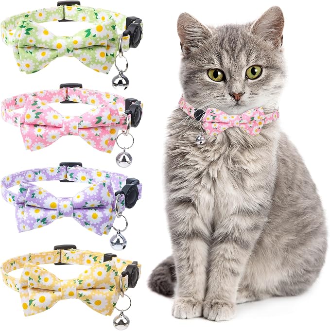4 Pcs Breakaway Cat Collar by XLSXEXCL